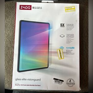 NIB ZAGG Glass Elite VisionGuard Screen Protector for iPad Pro 12.9-inch